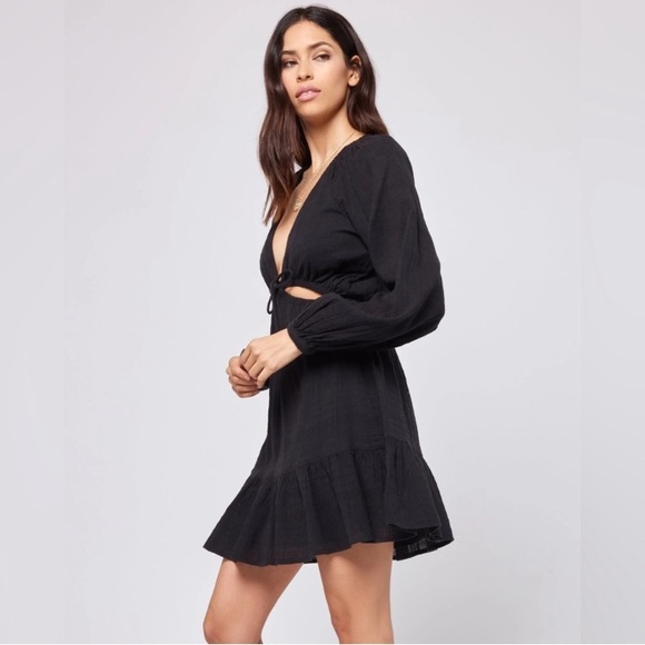 L*Space Black Mini Dress - Picture 3 of 10